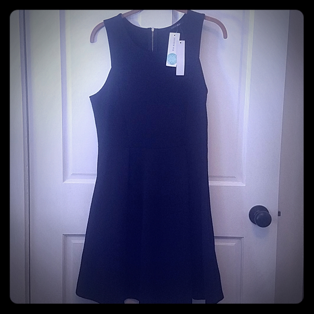 Papermoon A line dress, black